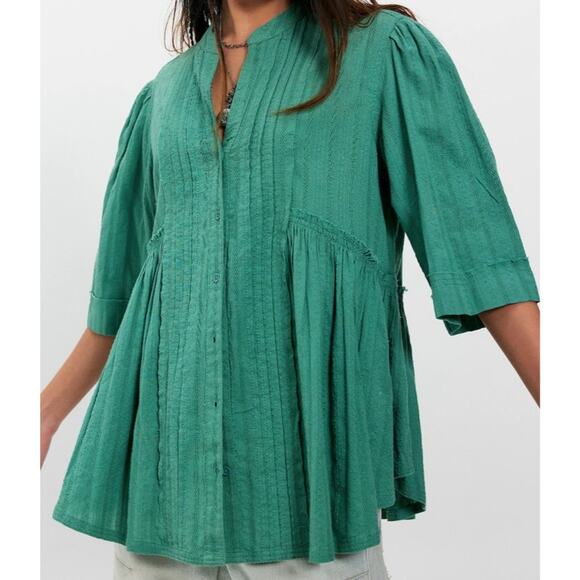 LargeNWTFree PeopleWe The Free Willow Button Down ShirtGreen
